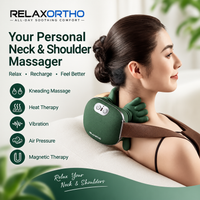 RELAXORTHO Neck & Shoulder Massager with Heat & Timed Infrared Therapy