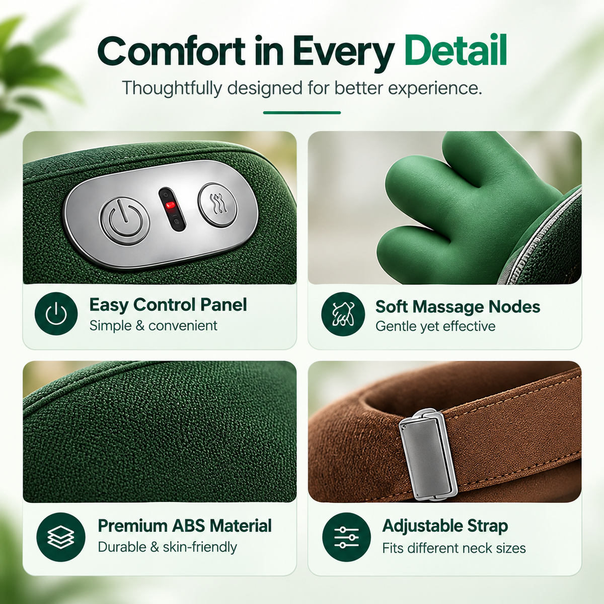 RELAXORTHO Neck & Shoulder Massager with Heat & Timed Infrared Therapy