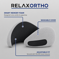 RelaxOrtho Neck Pillow, 360° Memory Foam Support, Soft & Washable